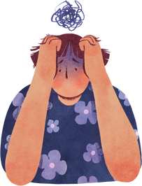 Woman Anxious and Stressed